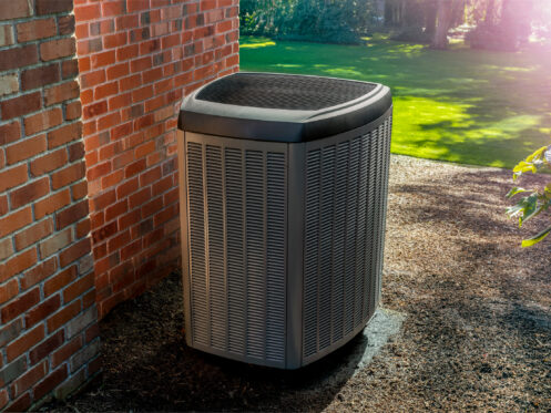 AC outside a Nashua, NH home