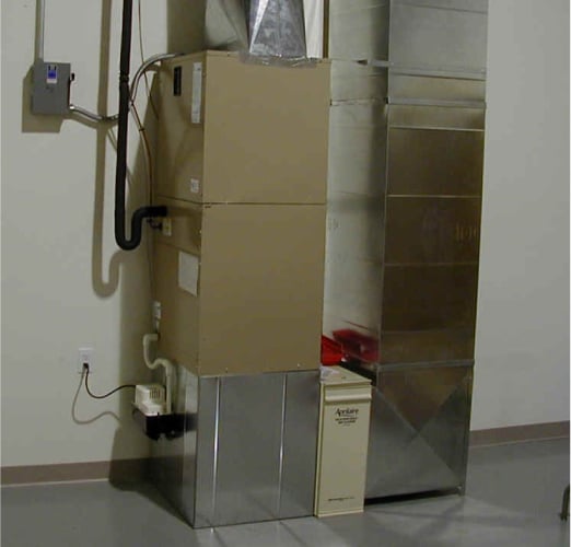 Commercial HVAC Unit on inside of building