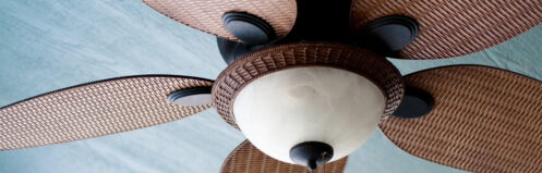 Ceiling fan in a Nashua, NH home