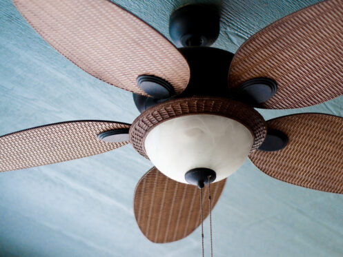 Ceiling fan in a Nashua, NH home