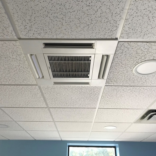 Ductless Unit installed into celling