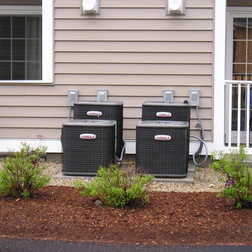 AC Units outside of newly constructed house