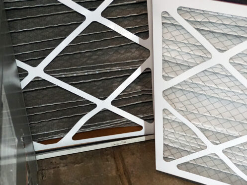 clean vs. dirty air filter