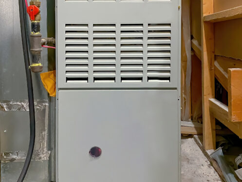 A gas furnace installed in a Nashua, NH home